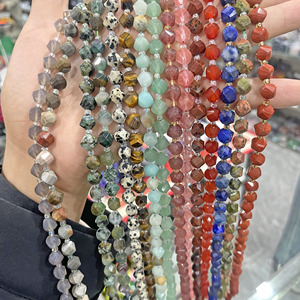8mm Twisted Crystal <strong>Agate</strong> <strong>Beads</strong> with Tiger Eye and Green Aventurine DIY Jewelry Making <strong>Bead</strong> Supplies for Bracelets Necklaces - Product Image 3