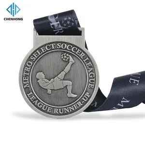 구리 도금 골드 무료 디자인 사용자 정의 소프트 에나멜 금속 나만의 로고로 미국 축구 메달