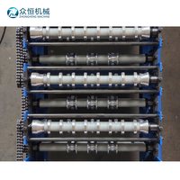 Roulement à billes pour machine à former les carreaux à double usage |   Contrôle PLC, épaisseur 0,3-0,8 mm |   Certifié CE pour les panneaux de sol de type boîte Q-Tile
