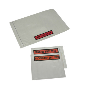 Trung Quốc Tài Liệu Kèm Theo In Màu Đỏ Danh Sách Đóng Gói Pouch Phong Bì Cho Bán - Product Image 1