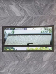 Tùy Chỉnh Thiết Kế Hiện Đại Hợp Kim Nhôm Tối Ánh Sáng Phòng Tắm Cửa Sổ Hình Chữ Nhật Trục Thông Gió Cửa Sổ Dọc - Product Image 4