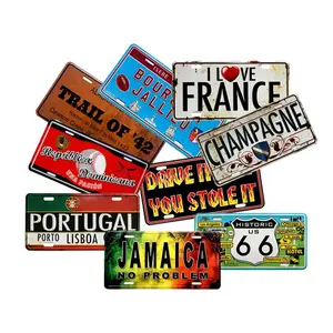 6''*12'' Aluminum Sublimation License Plate Blank Car Number Plate Wholesale Motorcycle Sublimation Aluminum License Plate