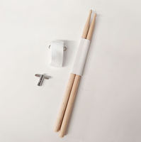 Tambour de marche avec sangle de transport et baguettes |   Tambour de parade à finition grain de bois pour débutants et vente en gros pour les groupes musicaux