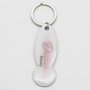 Shopping Trolley Pound Coin Token Key Ring Supermarket Shopping Cart Unlock Key Coin Trolley Keychains - Product Image 2