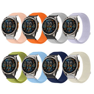Bracelet de montre à dégagement rapide en nylon tissé Win-Win pour Garmin <span class=keywords><strong>Fenix</strong></span> 8 7X 7 Pro <span class=keywords><strong>6</strong></span> 965 955 - Product Image 1