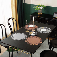Vente directe d'usine, sets de table en PVC résistants à la chaleur, écologiques, antidérapants, durables, design classique, résistants à l'huile, pour la décoration de la maison