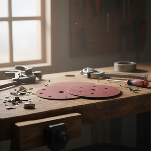 Disco de Lijado con Velcro Ttake, Grano 60, Abrasivo de Corindón para Pulir Madera y Metal - Product Image 3