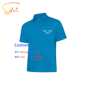 Camiseta de Golf para Hombre Sifot al por Mayor, Antiarrugas, Tejida, con Estampado de Logotipo de Calidad, Manga Corta, Poliéster, Lisa, de Secado Rápido, Corte Regular - Product Image 1