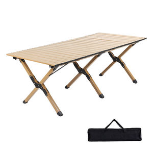 <span class=keywords><strong>Table</strong></span> <span class=keywords><strong>de</strong></span> <span class=keywords><strong>camping</strong></span> pliante en métal légère, résistante aux intempéries, portable, gain <span class=keywords><strong>de</strong></span> place, pour patio, jardin, pique-nique, ranch, mobilier d'extérieur - Grande Vente - Product Image 1