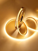 Bande lumineuse COB 8mm PCB - 480 LED/mètre DC12V IP33, découpable, pour décoration intérieure, contrôlable, avec variateur d'intensité, CRI 90 élevé