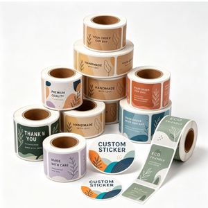 Hot Sale Waterproof Name Printing Promotional Business Advertising Souvenirs Brand Sticker Custom Logo - Product Image 1
