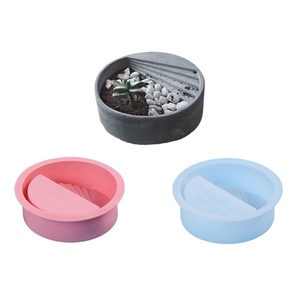 3D facile funzionamento a buon mercato medio elaborato pedone Plaza forma di cilindro stampo <span class=keywords><strong>in</strong></span> Silicone per vaso <span class=keywords><strong>in</strong></span> resina di cemento - Product Image 5