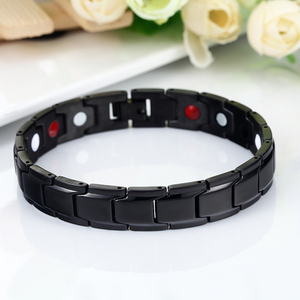 Pulsera de Bioenergía de Acero Inoxidable OEM, Pulsera de Moda con Energía Cuántica y Germanio <span class=keywords><strong>para</strong></span> Equilibrio y Salud - Product Image 1