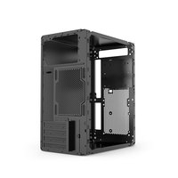 Boîtier d'ordinateur Galax M8 MicroATX, mini tour, châssis PC, cabinet de bureau, noir, pour la maison et le bureau, ports USB avant, panneau latéral en maille