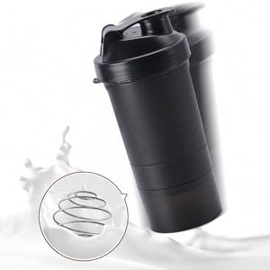 Hot Style <span class=keywords><strong>400</strong></span> <span class=keywords><strong>ml</strong></span> Shake Bottle Protein Bottle <span class=keywords><strong>Shaker</strong></span> con compartimento para polvo intergreed - Product Image 4