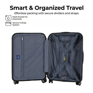 <span class=keywords><strong>Valise</strong></span> de voyage d'affaires moderne à coque rigide 20 pouces avec roulettes pivotantes, serrure TSA, antivol, durable et étanche – Vente en gros personnalisée - Product Image 4