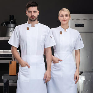 Divisa Estiva Personalizzata a Maniche Corte <span class=keywords><strong>per</strong></span> Chef, <span class=keywords><strong>per</strong></span> Catering, Hotel, Ristoranti e Cucine, Abbigliamento da Lavoro <span class=keywords><strong>per</strong></span> Pasticcerie e Uniformi da Panetteria - Product Image 6