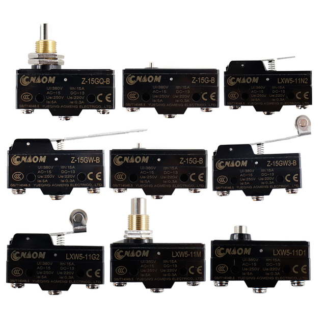 Factory Direct Sale LXW5 Series Micro Switch Small Limit Device 1NO+1NC, Copper Contact Point Self-resetting