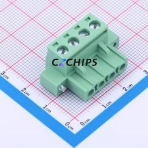 2ETYKM-5.0-04P-14-100AH Plug-in Terminal Block P=5mm Connector Plug Screw Fixing 1x4P 5mm - Product Image 1