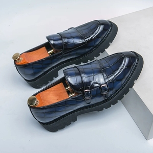 Mocasines de Moda para Hombre, Zapatos de Vestir con Punta Puntiaguda, Suela Gruesa, Zapatos de Fiesta y Oficina de Tendencia, Oxfords Casuales de Cuero Genuino - Product Image 2