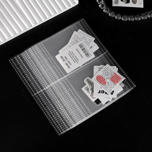 A6 Tấm bảo vệ cho 6 Vòng chất kết dính 10 tờ rõ ràng trang bảo vệ Album ảnh nhựa tay áo <span class=keywords><strong>2</strong></span> túi bảo vệ - Product Image 3