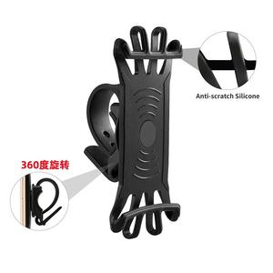 Support de téléphone en silicone pour vélo d'extérieur, rotation à 360 degrés, pour la conduite, noir - Product Image 5