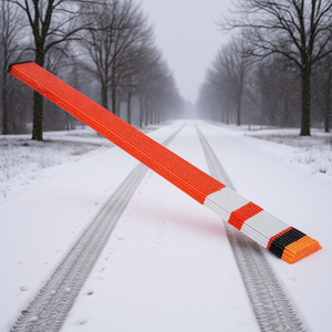 Marqueur de voie réfléchissant, diamètre 5/16 pouces, 72 pouces, bâton orange, modèle D0100XU6MRU, sécurité routière - Product Image 2