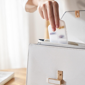 Miniature Transparent Pillbox With Multiple Compartments For Home Travel And Business Use - Product Image 4