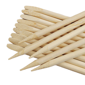 Brochettes en bambou biodégradables, écologiques et durables - 5 mm x 15 cm, antiadhésives, faciles à nettoyer, 12 outils pour le camping et le barbecue - Product Image 1