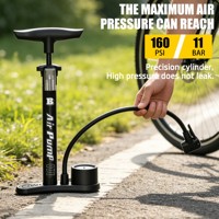 BAIMEI High Quality Portable Bicycle Tire Pump with Presta Schrader Valve High Pressure Air Pump for Bike Tires and Motorcycles