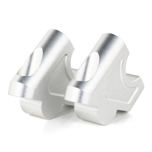 Waximoto phù hợp cho Hoàng Gia <span class=keywords><strong>enfield</strong></span> Himalaya aftermarket tay lái Riser kẹp CNC Máy T6 6061 anodize - Product Image 3