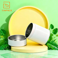 Boîte de conserve Matcha de qualité alimentaire Boîte à thé cylindrique avec couvercle à vis Boîte à café imprimée personnalisée