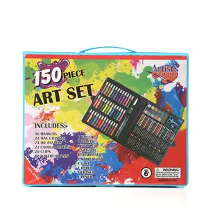 批发套装，绘画笔儿童艺术着色玩具艺术用品Diy 150件儿童绘画套装