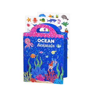Libro de pegatinas de gelatina personalizable sin ensuciar, libro de actividades educativo a prueba de manones para niños, material didáctico Montessori para guardería - Product Image 2