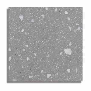 Agglomération mixte populaire aspect de pierre de sol en terrazzo artificiel finition mate <span class=keywords><strong>planche</strong></span> de terrasse comptoir de carreaux de terrazzo - Product Image 4