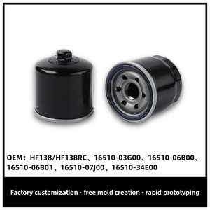 Pulongte Fabrik Maßgefertigter 16510-03G00 16510-06B00 16510-07J00 Ölfilter für Apulia Guangyang Motorrad <span class=keywords><strong>HF138</strong></span> Spin-on - Product Image 2