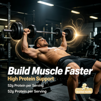 Poudre Protéinée Prise de Masse OEM Haute en Calories avec 50g de Protéines et 250g de Complexes de Glucides pour le Développement Musculaire Maigre et la Prise de Poids