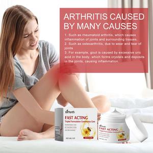 Crème apaisante à base de plantes pour soulager les douleurs musculaires et articulaires, avec flacon, pour le cou, les épaules, la taille, le dos et les jambes, massage apaisant - Product Image 4