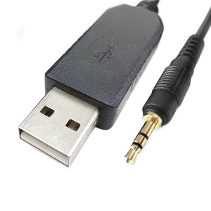 Câble USB UART vers stéréo 2,5 mm pour calculatrice Texas Instruments TI83 <span class=keywords><strong>TI84</strong></span> TI83+ <span class=keywords><strong>TI84</strong></span>+ – Câble de programmation et de mise à niveau d'interface PC - Product Image 1