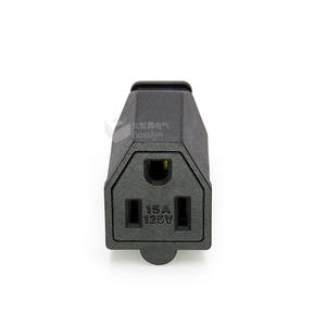 Adaptador de Enchufe Eléctrico Americano de 15A y 125V, Hembra a Macho, con Conexión a Tierra Automática y Enchufe Desmontable para Tomacorriente - Product Image 6