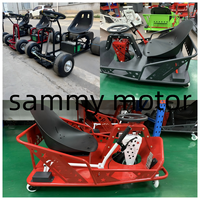 Kart de drift commercial mini 48V2000W électrique 125CC, véhicule tout-terrain à essence
