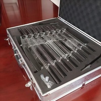 High End 7 String Crystal Harp Set Meditation Sound Healing Percussion 432Hz Seven String Chimes with Hammer