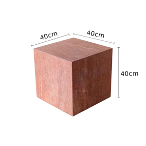 <span class=keywords><strong>Tavolo</strong></span> laterale con scaffale in travertino Beige in pietra naturale italiana mobile galleggiante in stile nordico nuvola decorazione camera da letto - Product Image 6