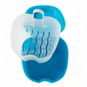 Hàm răng giả tắm hộp lưu trữ với giỏ nhựa đầy màu sắc nha khoa lưu giữ trường hợp hàm răng giả lưu trữ hộp - Product Image 4