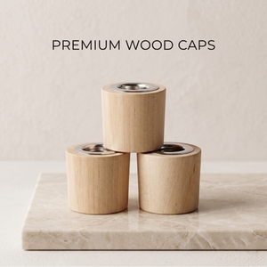 Vietnam WeWood Custom Sustainable Beech Wooden <b>Diffuser</b> Top Eco Friendly Timber Cap <b>for</b> <b>Reed</b> Aroma Bottles - Product Image 1