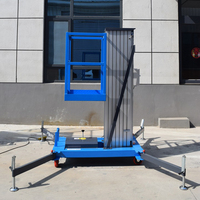 Plateforme élévatrice monomât en alliage d'aluminium durable de 4,7 à 12 m, idéale pour l'escalade et les véhicules domestiques, vente chaude, directement du fabricant