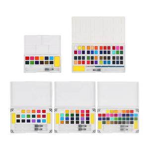 Juego de Pinturas de Acuarela Sólida de Alta Calidad Giorgione, 12/18/24/36/48 Colores, con Pincel de Agua y Esponja Gratis para Pintar sobre Lienzo - Product Image 2