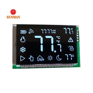 Nhiệt độ tùy chỉnh độ ẩm Wifi biểu tượng đen phân khúc kính <span class=keywords><strong>LCD</strong></span> - Product Image 2