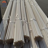 Tuyaux d'alimentation transfrontalière, tube électrique en PVC écologique, conduit électrique rond en PVC durable pour la pose de câbles souterrains