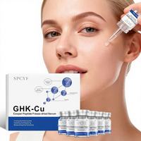 Suero Facial en Polvo Liofilizado con Péptidos de Cobre Azul, Reparador, Reafirmante, Colágeno, Péptido GHK-Cu, Ácido Hialurónico, Antienvejecimiento